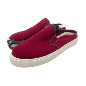 (SH-532) Time and Tru Twin Gore Mule Slip On with Sherpa Lining Sz 9